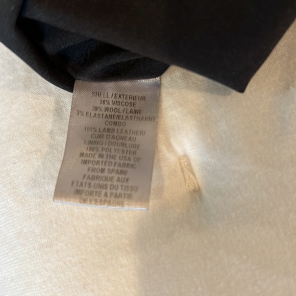 Milly black leather dress- size 2 - Picture 4 of 7